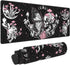 Skull Hippie Mushroom Moth Moon Gaming Mouse Pad XL, Large Extended Mousepad Desk Pad, Long Nonslip Rubber Mice Mats Stitched Edges Playmat for Of...