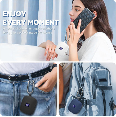 ?with LED Display Window? Case for TAGRY X08 Wireless Headphone, Earbuds Case Cover Compatible with TAGRY X08 Wireless Headphone, Silicone Protect...