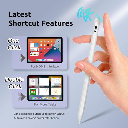 iPad Stylus Pencil - Apple Pencil 2nd Generation Stylus Pen for iPad 9th Generation & 10th Generation 2X Fast Charge Active Pencil for iPad Pro 11...