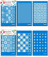KEOKER Tile Silk Screen Stencils for Polymer Clay, 6PCS Tile Silk Screen Polymer Clay, 3PCS Tile Silk Screen for Polymer Clay, Tile Pattern Polyme...