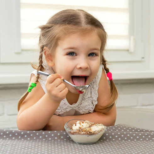 Coffee Spoons,8-Piece GLAMFIELDS 6.15" Teaspoons with a Long Handle, Demitasse Espresso Spoons Set Food Grade Stainless Steel Small Serving Spoons...