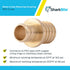 SharkBite 3/4 x 1 Inch Crimp Reducing Coupling, Brass Plumbing Fitting, PEX Pipe, PE-RT, UC060LFA...