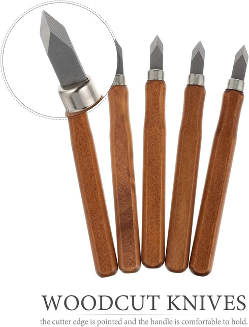 DOITOOL 5pcs Marking Knife Woodworking - Thin Blade Dual Double Bevel Marking Knife - Carving Knife Woodworking Scribe Tool for Woodworking, Wood ...