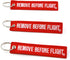 Rotary13B1 Remove Before Flight Key Chain - 3 Pack Red...