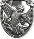 Silver Tone Zinc Alloy Archangel St Michael Protect Us Visor Clip, 2 1/4 Inch...