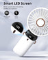 Koonie Portable Handheld Fan, Battery Operated Fan with Base, 8 Hours, Digital Display, 5 Speeds, 90° Ajustable, Rechargeable Mini Fan for Outdoor...