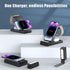 Wireless Charging Station for Apple Devices, 3 in 1 Charging Station Apple with Book Light, Portable iPhone Wireless Charger for iPhone 15 Pro Max...