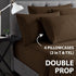 Home Collection Micro Caress Luxurious Sheet Set, 90GSM 4 -Piece Queen Size with 2 Additional Pillowcase, Brown Color...
