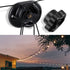 Saillong 4 Pack Hooks for Outdoor String Lights, Christmas Light Clips Weatherproof, Lights Hanger Hooks for Hanging Christmas Fairy Light, Cable,...