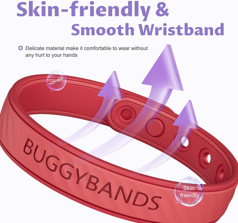 Mosquito Repellent Bracelets, 2 Pack Silicone Mosquito Repellent Bands with DEET Free, Natural & Waterproof Bug Wristbands for Kids and Adults, Ou...