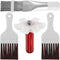 4 Pieces Air Conditioner Condenser Fin Cleaning Brush Coil Condenser Fin Straightener Comb Stainless Steel Air Refrigerator Fin Cleaner Whisk Brus...