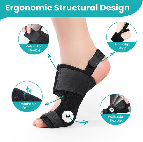 Bunion Corrector Women & Men Big Toe: 1 Pair Bunion Splint Brace - Adjustable Bunion Correction with Soft Gel - Bunion Pads for Pain Relief - Toe ...