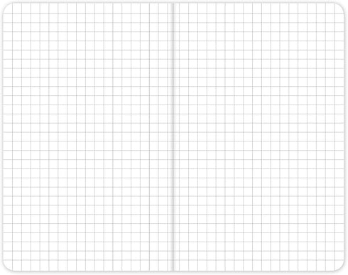 Elan Publishing Company Field Notebook/Pocket Journal - 3.5"x5.5" - Wood Pattern - Graph Memo Book - Pack of 5...