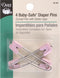 Dritz Pastel Baby-Safe, 4 Count, Assorted Colors Diaper Pins...