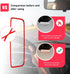 Car Rear View Mirror Protector Frame, Silicone Auto Rearview Mirror Protection Cover Compatible with Model 3/ Y, Interior Rear View Decoration Tri...