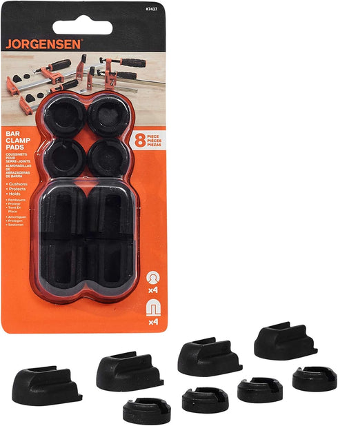 Pony Jorgensen Adjustable Clamp Jorgensen 7437 Work Protecting Bar Clamp Pads, Black...
