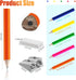 Qilery 30 Pcs Neon Color Short Triangular Fat Pencils 3.5 Inch Wood Triangular Pencil Toddler Triangle Pencil Children Jumbo Pencils for Writing D...