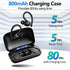 Wireless Earbuds Bluetooth Headphones 80hr Playtime in-Ear Earphones Stereo Sound Ear Buds LED Display Built-in Microphone with Charging Case Head...