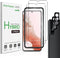 amFilm Hybrid Screen Protector for Samsung Galaxy S22 Plus 5g 6.6 inch, Samsung Galaxy S22 + 5g 6.6 inch, Fingerprint Compatible, Camera Lens Prot...
