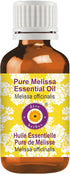Deve Herbes Pure Melissa Essential Oil (Melissa officinalis) Steam Distilled 10ml (0.33 oz)...