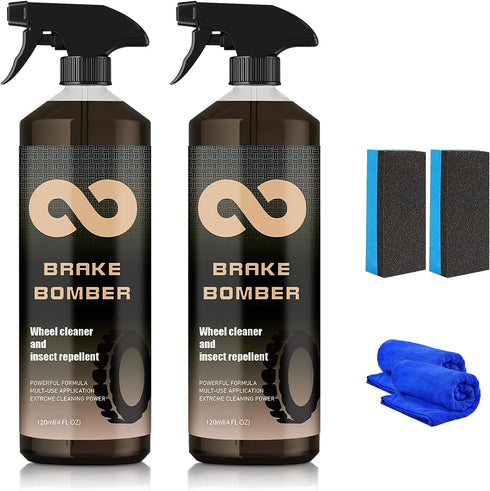 Brake Bomber Wheel Cleaner,Non-Acid Wheel Cleaner and Bug Remover,Perfect for Cleaning Wheels and Tires,Brake Dust Remover Rim Wheel Cleaner,Safe ...