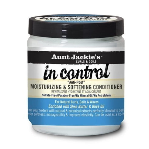Aunt Jackie's in control 9oz - Anti-Poof Moisturizing & Softening Conditioner...