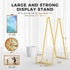 TR-LIFE 12 Inch Large Plate Stands/holder for Display - Metal Picture Frame Holder Stand + Small Easels for Platter, Book, Plaques, Photo, Tableto...