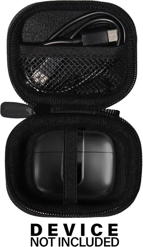 CaseSack Case for TAGRY X08 Bluetooth Headphones True Wireless Earbuds 60H, mesh pocket for charge cable (Black)...