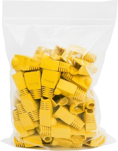 Cmple RJ-45 Color Coded Strain Relief Boots - Yellow (50pcs)...