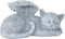 Cherish Your Feline Companion's Memory with The Angel Memorial Statue - Outdoor Garden Resin Sleeping Statue with Wings-Resin and Stone Memorial G...