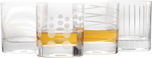 Mikasa Cheers Double Old Fashioned Glass, 12.75-Ounce, Set of 4...