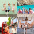 Ambertronix 40” Selfie Stick Tripod Quadrapod, Onboard Light, Wireless Bluetooth Remote, Extendable, Stainless Steel, 3 Light Modes, 9 Brightness ...