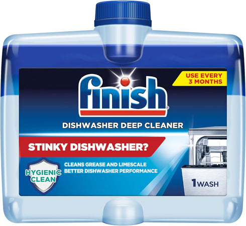 Finish Dishwasher Cleaner Liquid, Deep Cleans Hidden Grease & Limescale, Fights Odors & Maintains Performance, 3 Month Supply, 8.45oz, 1 Bottle...