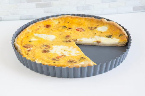 Fox Run 9.5-Inch Non-Stick Tart Pan, Removable Bottom Quiche Pan...