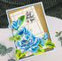 Alinacutle 5pc Peony Flower Layering Stencils & 1set Frame Dies Set Plastic Stencil with Frames Metal Cutting Die Cut for DIY Art Craft Paper Craf...