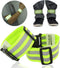 Reflective Running Gear Bands Belt for Night Walking, Reflective Bands for Runners Women Kids Men, Bicycle Pants Cuff Bands Clip, Arm Ankle Leg Sa...
