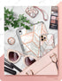 i-Blaosn Cosmo 360° Rotation Phone Ring Holder Snaps, Marble...