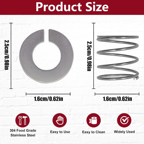 Stainless Steel Spring and Washer Fit Compatible with Kitchenaid Stand Mixer 3.5/4/5/6/7/8 Quart...