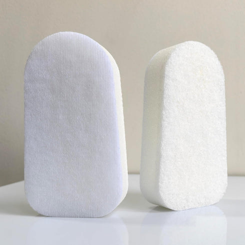 Long Handle Brush Sponge DIY Cleaning Sponge for Dishwashing Kitchen Toilet Bathroom Wash Cleaning Tool Accessory (Replaceable Sponge)...