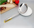 TENTA KITCHEN Dia 16CM Stainless Steel Skimmer/Slotted Spoon/Strainer Ladle With ABS Plastic Heat Resistant Handle...