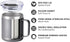 SUNWILL Travel Coffee Mug with Lid, Insulated Tumbler with Handle, 14 oz Stainless Steel Cup for Ice, Water, Tea, Powder Coated Cool Grey...
