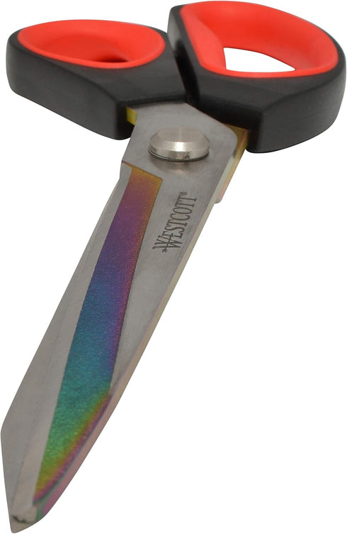 Westcott 17780 9.5-Inch Tailor Scissors for Crafting, Red/Black...
