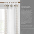 Elrene Home Fashions Shilo Sheer Boho Tab-Top Window Curtain Panel with Tassels, Linen, (52 X 84)...