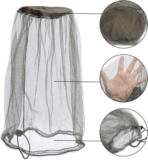 2 Mosquito Head Net with Carry Bag...