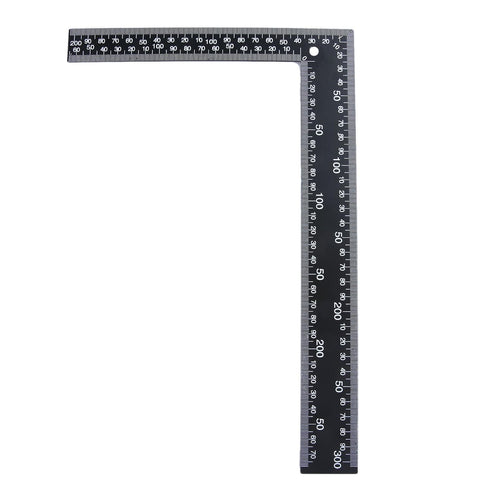 Mtsooning Metal L Square Ruler,90 Degree Right Angle Metric and Inches Ruler, 8 x 12inch Double Sided Ruler, Steel Tempered Measuring Tool for Car...
