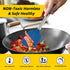 4 Pack Silicone Utensils Set, Non Stick Solid Spatulas, Heat Resistant Blue Slotted Spoons with Stainless Steel Handle, BPA Free Cooking Turner fo...