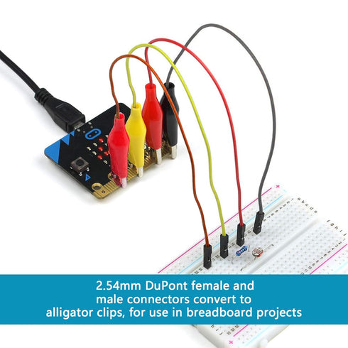 560Pcs Breadboard and Jumper Wire kit PCB Circuit Board Assortment 14 Different Lengths with breadboard?Tweezers?Alligator Clip Test Leads and Pla...