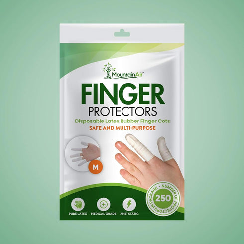 250 Pcs Finger Cots - Disposable Finger Gloves - Rubber Finger Covers for Finger Tips - Electronic Repairs and More – Rubber Fingers Tips Are Prot...