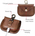 Compatible with So-ny WF-1000xm3 Case, Personalized wf-1000xm3 Leather case with Carabiner, Genuine Leather Protective Case Cover Shockproof,Wirel...
