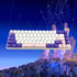 kutethy PBT Keycaps 5-Faced Dye-subbed Keycaps Set ANSI ISO Layout Compatible GK61 64 68 84 87 104 108 Mechanical Keyboards (Purple & White)...